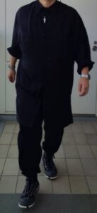 20AW ヨウジヤマモト テンセルのロングシャツを使ったちょっと銀座へお  